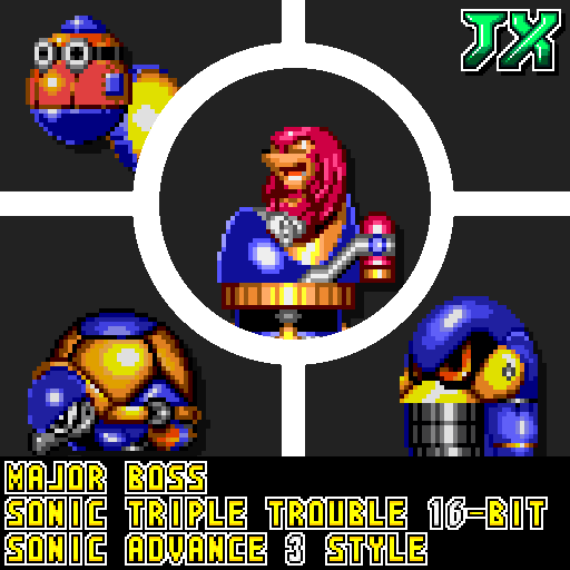 [GBA]Major Boss - Sonic Triple Trouble (16-Bit)【Sonic Advance 3 Style ...